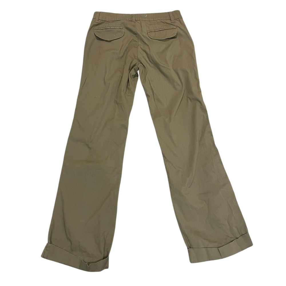 Low rise cuffed khakis Y2K flap pockets 27 - Picture 2 of 10